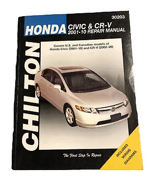 Honda Civic CR-V 2001-2010 Tune-up Shop Service Repair Manual Wiring Diagrams AC • $49.99