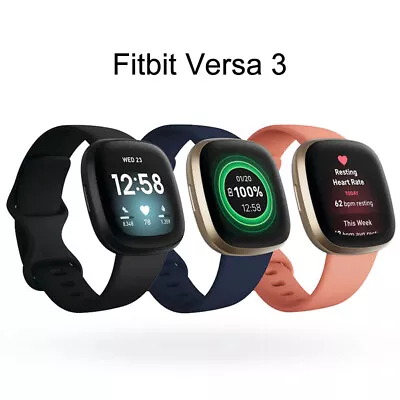 Fitbit Versa 3 Health & Fitness Smartwatch With GPS Authentic Activity Watch • $99.80
