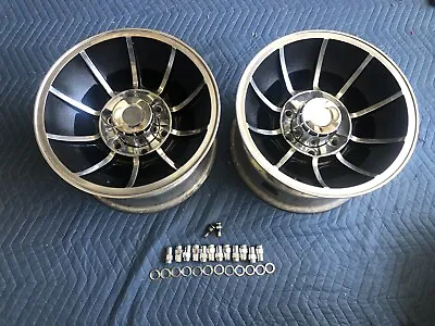 2 VINTAGE 15x8.5 APPLIANCE  VECTOR STYLE 6 LUG C10 2 OR 4 WD CHEVY TRUCK BLAZER • $699