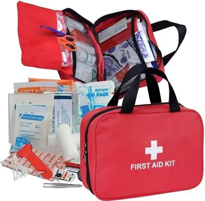First Aid Kit Medical Emergency Trauma Military Survival Travel Portable • $21.99