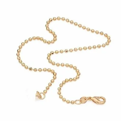 9K 9ct Yellow Gold Plated Ladies Beads ANKLE CHAIN ANKLET . 10.2  Gift  UK • £8.99