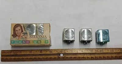 Vintage SYLVANIA BLUE DOT Flash Bulbs 3-Pack Plus 3 Loose Flash Bulbs • $9.75