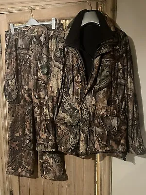 £150 • Buy Deerhunter Advantage Timber Camouflage Hunting Jacket, Fleece & Trousers