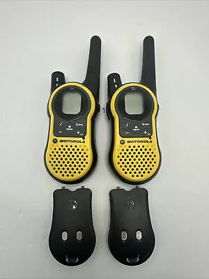 2X Motorola TALKABOUT Radio MH230TPR Yellow Two Way Radios No Accessories • $27.50