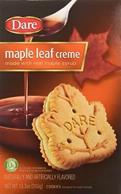 Dare Original Gourmet Maple Leaf Cream (Pack Of 2) 12.3 Oz Boxes • $15.96
