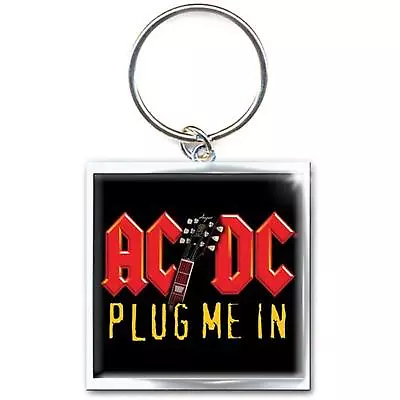 AC/DC Keyring Keychain Plug Me In Band Logo ACDC Key Ring • $29.99