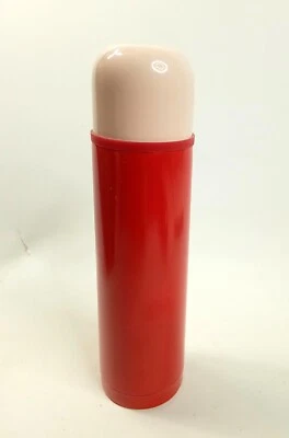 $16.99 • Buy Ikea Thermos With Pop Top Lid Vacuum Flask Halsa Steel In Red