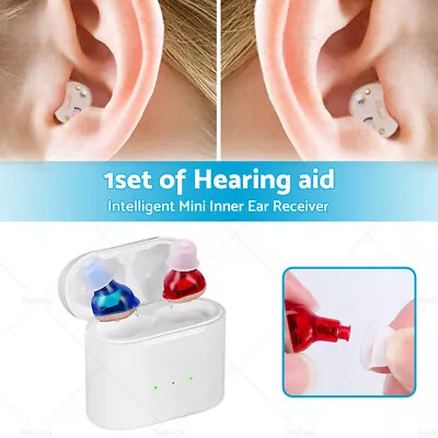 Receiver In Canal Rechargeable Hearing Aids V30 Intelligent Mini Inner Ear • $65.33