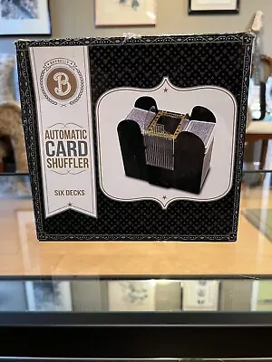 Brybelly 6 Deck Automatic Card Shuffler Battery Operated Electric Shuffler Works • $5