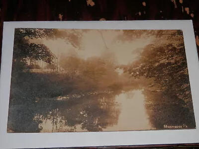 MONTROSE PA - 1923 REAL-PHOTO POSTCARD - CREEK VIEW - RPPC - CHASE Family • $17.25