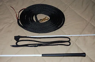 Lead Rope W/parelli Snap & Handy Carrot Stick For Natural Horse Training  • $57.99