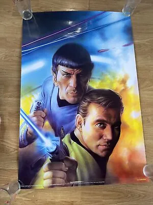 $475 • Buy Star Trek 1999 Poster 36  X 24  '98 Tsuneo Sanda Captain Kirk + Spock Limited Ed