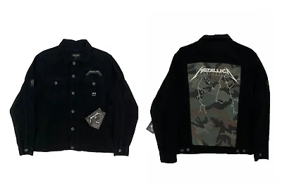 $84.99 • Buy NEW Billabong X Metallica Andy Irons Camoflouge Corduroy Mens Jacket Black Green