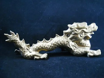 Vintage Art Pottery- Oriental Painted Dragon Figurine- 8” X 3” Made In Japan • $49.95