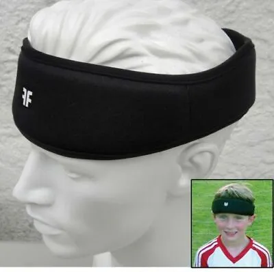 FORCEFIELD ULTRA Black PROTECTIVE HEADBAND SWEATBAND Headgear Soccer Volleyball • $18.98