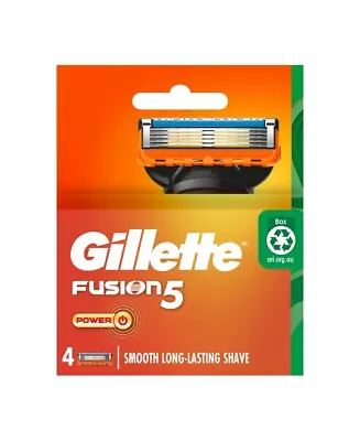 New Gillette Fusion5 Power Razor Blades Refill 4 Pack • $19.95