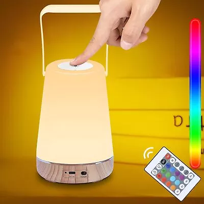 Touch LED Night Light Bedside Desk RGB Lamp Table Mood USB Dimmable Rechargeable • $24.79