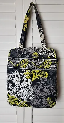 Vera Bradley Baroque Tote / Bag/ Purse Black White Yellow Pattern • $29.95