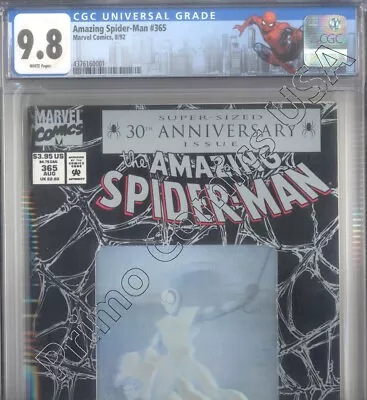 PRIMO:  AMAZING SPIDER-MAN #365 Venom 1st 2099 Custom 1992 Marvel CGC 9.8 NM/MT • $148.75