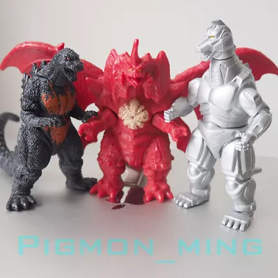 TOHO Bandai Super Godzilla Set Destoroyah MechaGodzilla 1993 Burning Godzilla  • $32.99