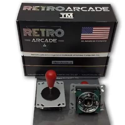 RetroArcade.us Competition Style Arcade Joystick RED Top 4 Or 8 Way Switchable • $9.95