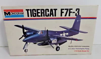 Tigercat F7F-3 1:72 Scale Monogram 6813-0107 1973 Vintage • $15.47