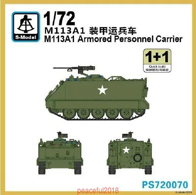 S-model 1/72 PS720070 M113A1 Armored Personnel Carrier  (1+1) • $15.99