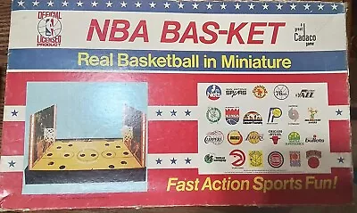 Vintage 1980 NBA Bas-ket Cadaco Board Game Real Basketball In Miniature  • $39