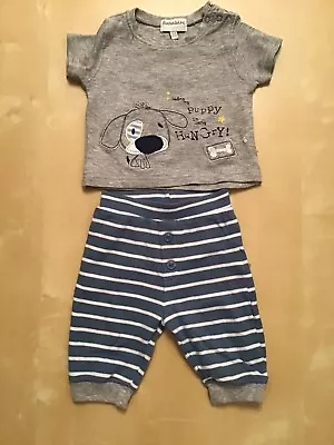 Babaluno Baby Boy 2 Piece Set Age 0-3 Months • £2.10