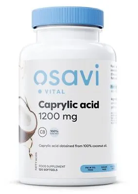 Osavi Caprylic Acid 1200mg - 120 Softgels • £15.28
