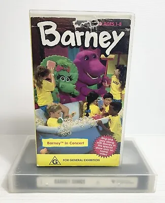 Barney In Concert & Barney Songs VHS Tapes Vintage Village Roadshow Kids Videos • $14.95