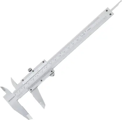 Vernier Caliper Calipers Measuring Tool Micrometer Carbon Steel Inch/Metric 0-6  • $20.98