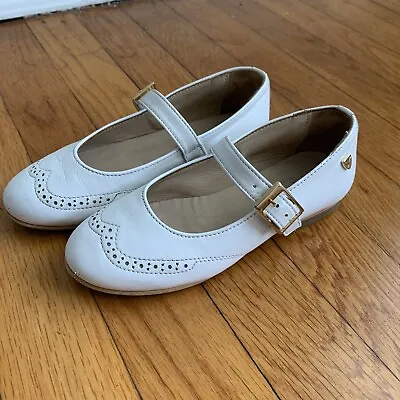 Venettini Girls' 28-Amy Shoes Mary Jane-Style White Leather Sz EU 29 US 12 • $45