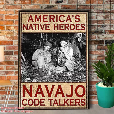 American'S Native Heroes Navajo Code Talkers Paper Poster No Frame Wall Art D... • $15.42