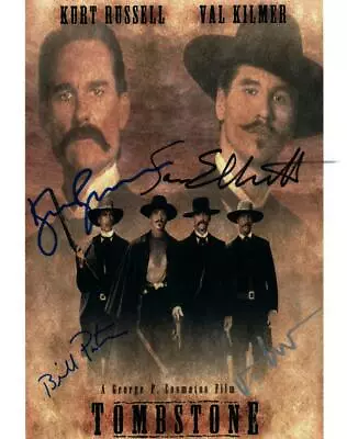$153.90 • Buy VAL KILMER RUSSELL SAM ELLIOTT BILL PAXTON Signed 8x10 Photo Autographed  COA