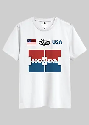 Official JT Racing Honda Motocross BMX USA T-Shirt Adults Sizes S/M/L/XL/XXL • £11.99