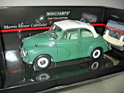 £147.22 • Buy Morris Minor Cabriolet Green 1:18 Minichamps Opening Hood, Doors & Trunk, Hq  