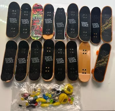 Lot Of 17 Tech Deck Skateboards & Accessories - Used Condition - Toy Machine • $65.84