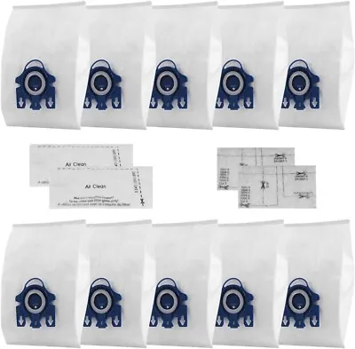 Dust Bags 10 PCS For Miele AirClean 3D Efficiency Dust Bags With Protection • $12.79