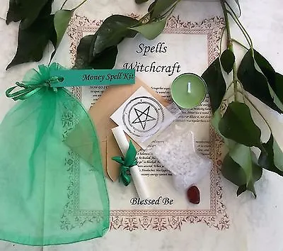 Money  Spell Kit  Votive Candle  Magic Wicca Created By A Witch • £4.95