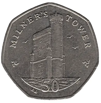 2012 Isle Of Man 50p Coin Milner's Tower • £8.75