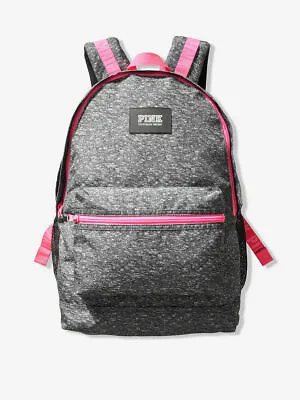Victoria's Secret PINK Campus Backpack 2019 Book Bag Marl Gray NWT • $59.99