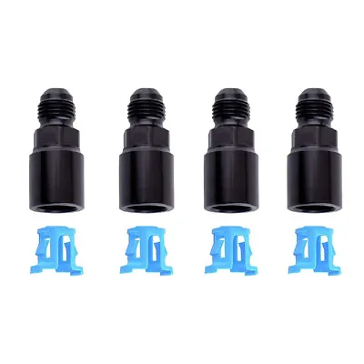 4PC GM LS LS1 LS3 -6AN To 3/8” Hose Quick Connect Fuel Rail Line Fitting Adapter • $11.99