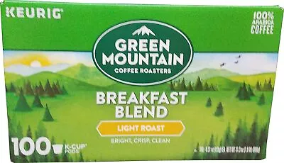 Breakfast Blend Light Roast K-cups Coffee Green Mountain(100 X 0.31 Oz) 31.3 ... • $59.99