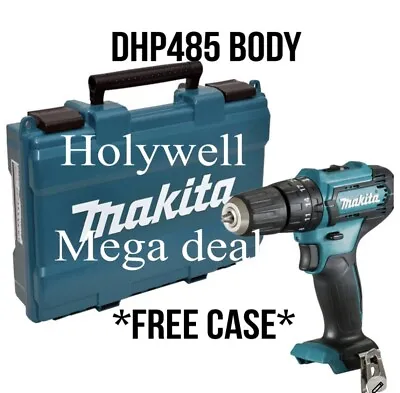 Makita DHP485Z 18V LXT Lithium Ion Brushless Combi Hammer Drill - Bare RP DHP484 • £79.98