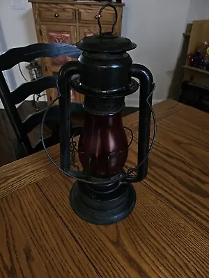 Vintage C T Ham Mfg Railroad Lantern/ No 2 Red Glass • $95