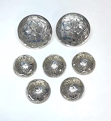 Vintage Sterling Silver Cufflinks And Button Set  Mexico • $60