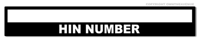 $4.49 • Buy Boat Serial Hull Number HIN Plate Tag ID Vinyl Sticker Decal Waterproof 7 