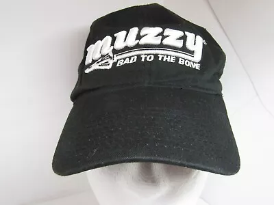 Muzzy Broadhead  Bad To The Bone  Black Embroidered Adjustable Ball Cap. • $17.99