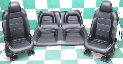 *-BAG* 19' MUSTANG Coupe Black Heat Cool Leather Power Buckets Backseat Seat Set • $1196.99